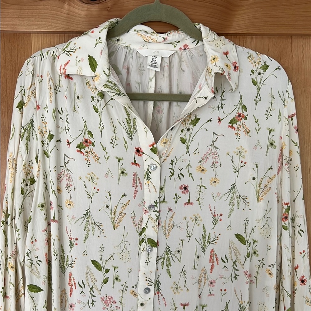 Floral Print White/Off White Dress